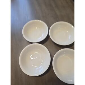 Set of 4 Corelle 5 3/8" Fruit Dessert Sauce Berry Bowls Sandstone Beige EUC!